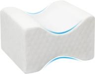 🛏️ wedge contour memory foam knee pillow for side sleepers: cooling gel, extra cover - relieve sciatica, leg & joint pain, lower back & hip pain logo