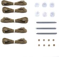 🛠️ tan rv pleated shade repair kit by recpro - window shade restringing kit for shade repair logo