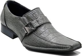 img 4 attached to Enzo Romeo Santcro Crocodile Loafers Men's Shoes for Loafers & Slip-Ons
