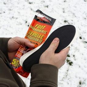 img 2 attached to 🔥 Grabber Insole Foot Warmers - Long Lasting Natural Odorless Air Activated Warmers - Up to 5 Hours of Heat - 30 Pairs - Medium/Large Size