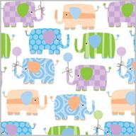 🐘 baby elephant gift wrap - 24" x 6" flat sheet logo