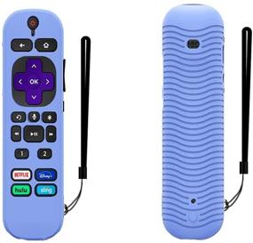 img 4 attached to 📱 Силиконовый чехол с брелоком для голосового управления Roku Voice Control Pro 2021: Сияющий в темноте