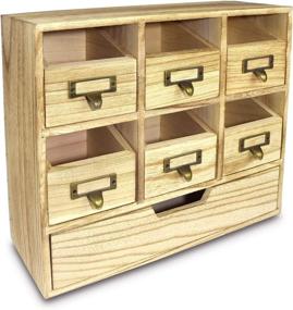 img 4 attached to 🗄️ Organize Your Crafts with Ikee Design Wooden Desktop Drawers & Craft Supplies Storage Cabinet