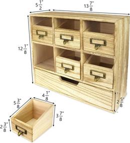 img 3 attached to 🗄️ Organize Your Crafts with Ikee Design Wooden Desktop Drawers & Craft Supplies Storage Cabinet