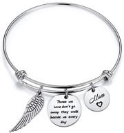 🌹 zuo bao memorial bracelet for dad mom - sympathy gift: remembering lost loved ones who stay by our side every day. loss jewelry for her. logo