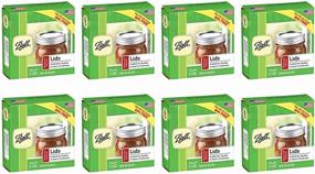 img 4 attached to Silver Ball Mouth Mason Jar Canning Lids - Pack of 8 Dozen