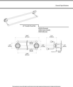 img 2 attached to 🛁 Gatco 5229 Marina 24-Inch Chrome Double Towel Bar