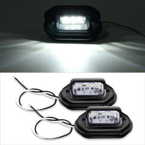 img 2 attached to 🚦 Nilight 2PCS 12V LED License Tag Light: Waterproof Convenience for Car Truck RV Trailer – 2 Years Warranty