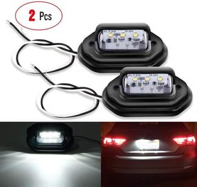 img 4 attached to 🚦 Nilight 2PCS 12V LED License Tag Light: Waterproof Convenience for Car Truck RV Trailer – 2 Years Warranty