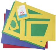 pack of 60 pacon pre-cut mat frames in assorted sizes and colors - ideal for seo logo