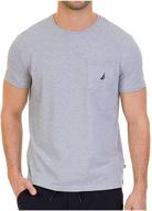 nautica solid sleeve pocket t shirt - premium quality comfort for everyday style logo