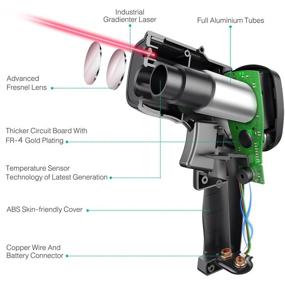 img 1 attached to 🌡️ SURPEER Infrared Thermometer - Laser Temperature Gun, Non-Contact Digital Electric IR Temp Gauge for Cooking, Home Repairs, Handmaking, Surface Measuring -58 to 1022 ℉ (Not for Human Use)