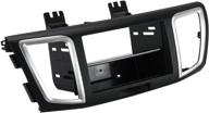 🔲 black scosche ha1717b honda accord dash kit - compatible with 2013-17 iso double din & din+pocket logo