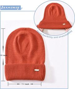 img 1 attached to 🧣 Warm and Soft Jaxmonoy Cashmere Slouchy Beanies for Women - Lightweight Winter Hat for Girls, Cuffed Design with Wool Knit - Stay Comfy and Stylish with this Slouch Beanie Cap