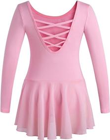 img 4 attached to Sleeve Leotard Graceful Attached QT5029 06 M Sports & Fitness for Other Sports