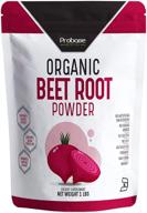 🍃 probase nutrition organic beet root powder, nitric oxide enhancing supplement (superfood for circulation), unadulterated, 16 ounce logo