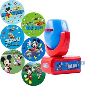 img 4 attached to Transform Your Space with Mickey Mouse: Projectables Mouse & Roadster Racers LED Night Light Projector