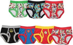 img 4 attached to Boys' Toddler Justice League 7-Pack Logo Briefs by DC Comics
