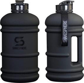 img 4 attached to 🚴 SHAKESPHERE Large Sports Water Bottle - BPA Free Hydration Jug, Black - Best for Sports, Camping, Outdoor Activities, Biking & Kids