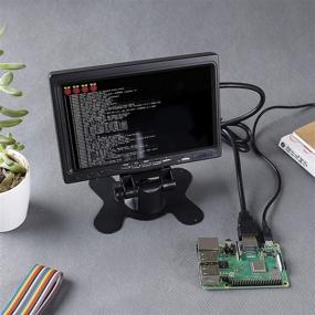 img 1 attached to 🖥️ SunFounder 7 Inch HD TFT LCD Monitor HDMI - 1024x600 Display AV VGA Input for Raspberry Pi, CCTV, Computer, PC, and Car