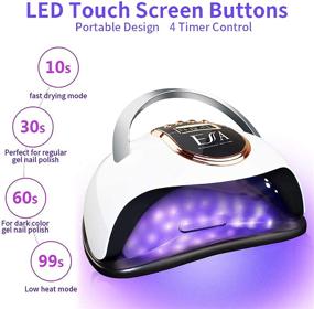 img 2 attached to 168W UV LED Nail Lamp with Sensor and LCD Display - Quick-Drying Professional Gel Polish Dryer for Salon and Home Use