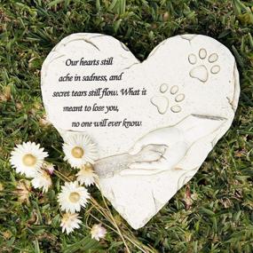 img 2 attached to Orchid Valley Pawprints Remembered: 🌸 Outdoor Pet Memorial Stone & Sympathy Gift