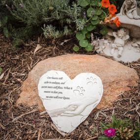 img 3 attached to Orchid Valley Pawprints Remembered: 🌸 Outdoor Pet Memorial Stone & Sympathy Gift
