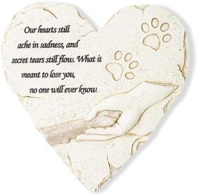 img 4 attached to Orchid Valley Pawprints Remembered: 🌸 Outdoor Pet Memorial Stone & Sympathy Gift
