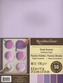 img 1 attached to 🎨 Recollections Cardstock Paper 8 1/2" X 11" - Purple Passion: Vibrant Paper for Crafts & Scrapbooking