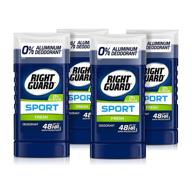 aluminum-free deodorant invisible solid stick - right guard sport, fresh (pack of 4) - 3 ounce logo