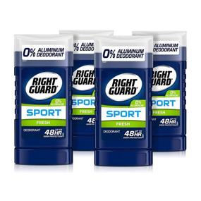 img 4 attached to Aluminum-Free Deodorant Invisible Solid Stick - Right Guard Sport, Fresh (Pack of 4) - 3 Ounce
