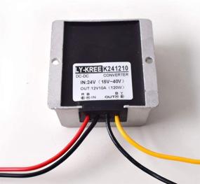 img 2 attached to DC 24V to DC 12V Преобразователь снижения напряжения - 10A 120W Адаптер питания для грузовиков и автомобилей - Идеально подходит для автомобилей, грузовиков, транспортных средств, лодок, солнечных систем и многого другого (входы DC15-40V)