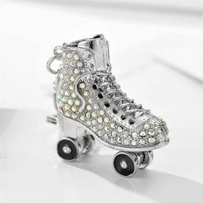 img 3 attached to Glittering Rhinestone Keychain: Stylish Keyring Pendant for Men's Accessories - Keyrings & Keychains