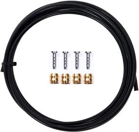 img 1 attached to 🚴 YBEKI 2500mm Bike Hydraulic Disc Brake Hose Kit for Shimano BH59 BH90 Avid Sram Magura - Complete Brake Hose and Brass Connection Insert Kit