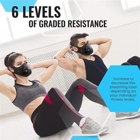 img 2 attached to 🏃 TRAININGMASK Training Mask 3.0 - Breathable Cardio Workout Mask for Running, Cycling, and Exercise – Black Training Mask