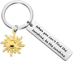 img 4 attached to CYTING Sunshine Inspirational Keychain Motivational