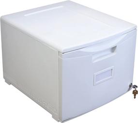 img 4 attached to 🗄️ White Storex Plastic Mobile File Cabinet, 1-Drawer, Letter/Legal Size (61271B01C)