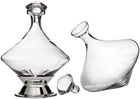 img 2 attached to Silver Crystal Stopper Orbital Decanter