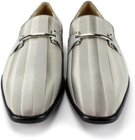 img 1 attached to Expressions Formal Striped Roberto Chillini Men's Shoes for Loafers & Slip-Ons