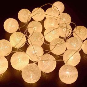 img 2 attached to 3M/10Ft 30 Warm White Ball LED Xmas Wedding Battery Operated String Fairy Light - Enchanting Lighting for Festive Occasions