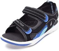 nautica kids sports sandals - open toe athletic beach water shoes for boys and girls (toddler/little kid/big kid) logo