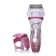 🪒 panasonic es2216pc electric shaver for women: cordless 4 blade razor with bikini trimmer attachment, pop-up trimmer, wet dry operation, close curves logo