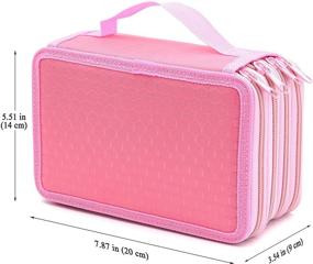 img 1 attached to YOUSHARES Slots Pencil Case Multi Layer Organization, Storage & Transport in Pen, Pencil & Marker Cases