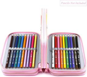 img 2 attached to YOUSHARES Slots Pencil Case Multi Layer Organization, Storage & Transport in Pen, Pencil & Marker Cases