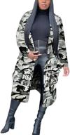 dingang mid length fashion camouflage outerwear women's clothing in coats, jackets & vests logo