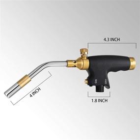 img 3 attached to 🔥 YOUDO High Intensity Trigger Start Propane Torch: Soldering, Brazing, Welding - Self Ignition, Adjustable Flame Control (Fuel Not Included)