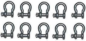 img 3 attached to MarineNow Galvanized Shackle Recovery 10 Pack Exterior Accessories