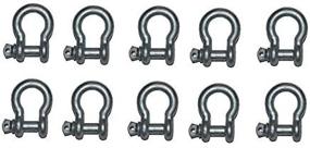 img 4 attached to MarineNow Galvanized Shackle Recovery 10 Pack Exterior Accessories