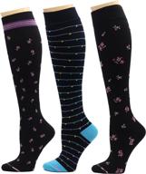 🧦 dr. motion therapeutic graduated compression women's knee-high socks - set of 3 pairs логотип