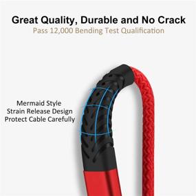 img 1 attached to 🔌 IHAO Red Durable Charging Device - Compatible with a Range of Devices